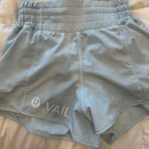 Lululemon hotty hot shorts with vail logo